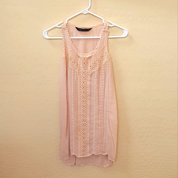 ZARA Woman Peach Tunic Dress Blouse - Picture 2 of 7